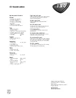 Preview for 2 page of Philips AZ1310 Specifications