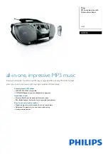 Preview for 1 page of Philips AZ1316 Specifications