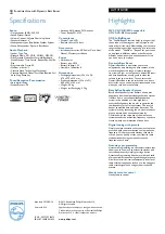 Preview for 2 page of Philips AZ1316 Specifications