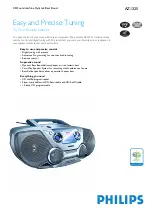 Preview for 1 page of Philips AZ1325/17 Specifications