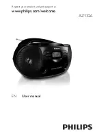 Philips AZ1326 User Manual preview