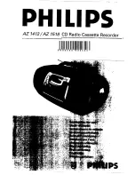 Предварительный просмотр 1 страницы Philips AZ1412 (Danish) Instructions For Use Manual