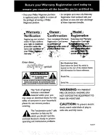 Предварительный просмотр 2 страницы Philips AZ1509 User Manual