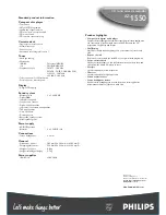 Preview for 2 page of Philips AZ1550 Specifications