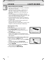 Предварительный просмотр 10 страницы Philips AZ1550 User Manual