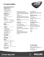 Preview for 2 page of Philips AZ1570 Specifications