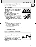 Предварительный просмотр 5 страницы Philips AZ1575 User Manual