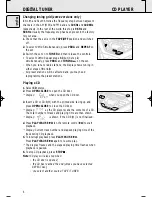 Предварительный просмотр 8 страницы Philips AZ1575 User Manual