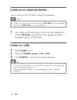 Предварительный просмотр 17 страницы Philips AZ1627/12 User Manual