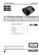 Предварительный просмотр 1 страницы Philips AZ1627 Service Manual