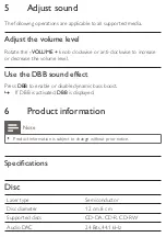 Предварительный просмотр 16 страницы Philips AZ1750 User Manual