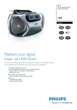 Предварительный просмотр 1 страницы Philips AZ1816 Specifications