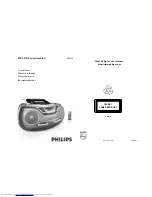 Предварительный просмотр 1 страницы Philips AZ1830/12 User Manual