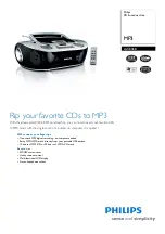 Philips AZ1836B Specifications preview