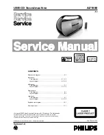 Предварительный просмотр 1 страницы Philips AZ1880 Service Manual