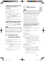 Preview for 13 page of Philips AZ1880 User Manual