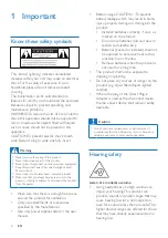 Preview for 4 page of Philips AZ1890T User Manual