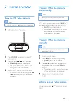 Preview for 17 page of Philips AZ1890T User Manual