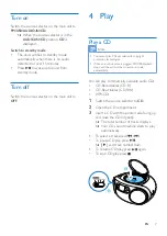 Предварительный просмотр 9 страницы Philips AZ2345/12 User Manual