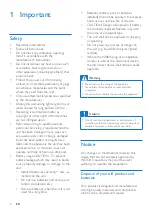 Preview for 4 page of Philips AZ239 User Manual