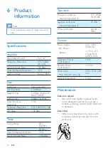 Preview for 14 page of Philips AZ239 User Manual