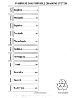 Preview for 18 page of Philips AZ2405 (Danish) Instructions For Use Manual