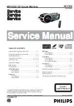 Philips AZ2536 Service Manual предпросмотр