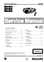 Philips AZ2555 Service Manual preview