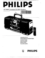 Philips AZ2605 Instructions For Use Manual preview