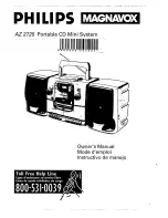 Philips AZ2725 Owner'S Manual предпросмотр