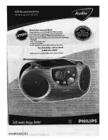 Предварительный просмотр 1 страницы Philips AZ3010 Manual