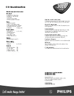 Preview for 2 page of Philips AZ3010 Specifications