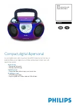 Philips AZ3021 Specifications preview