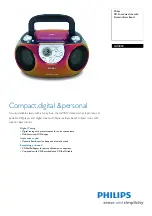 Preview for 1 page of Philips AZ3022/17 Specifications