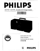 Предварительный просмотр 1 страницы Philips AZ3705 Instructions For Use Manual