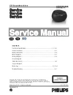 Предварительный просмотр 1 страницы Philips AZ380 Service Manual