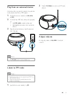 Preview for 8 page of Philips AZ380W User Manual