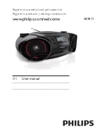 Philips AZ3811 User Manual предпросмотр