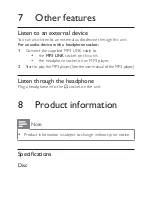 Preview for 20 page of Philips AZ3811 User Manual