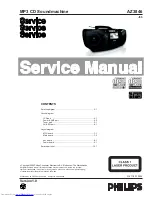 Предварительный просмотр 1 страницы Philips AZ3846 Service Manual