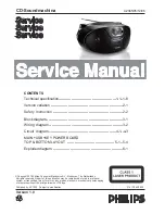 Philips AZ385 Service Manual предпросмотр