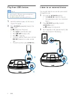 Предварительный просмотр 9 страницы Philips AZ420/12 User Manual