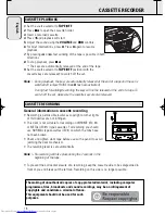 Предварительный просмотр 18 страницы Philips AZ5140 User Manual