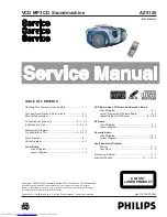 Philips AZ5155/01 Service Manual предпросмотр