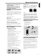 Preview for 5 page of Philips AZ5738 User Manual