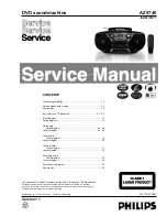 Philips AZ5740 Service Manual preview