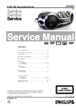 Philips AZ5836 Service Manual предпросмотр