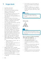 Preview for 4 page of Philips AZ700T User Manual