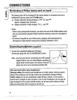 Preview for 8 page of Philips AZ7462 Instructions For Use Manual