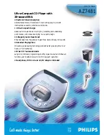Preview for 1 page of Philips AZ7481 Brochure